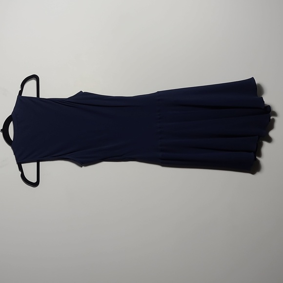 THEYSKENS' THEORY' Silk Midnight Blue Mini Dress Size US 6 EUR 40 - Picture 10 of 16